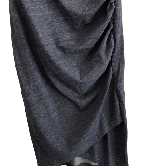 Treasure & Bond Navy Night Heather Ruched Tulip Hem Dress - Picture 3 of 13